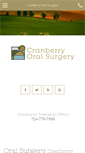 Mobile Screenshot of cranberryoralsurgery.com