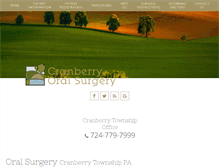 Tablet Screenshot of cranberryoralsurgery.com